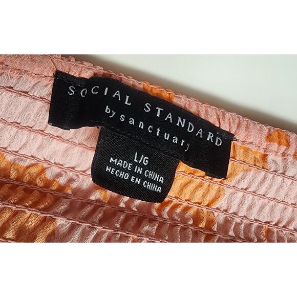 Social Standard by Sanctuary Ladies Floral Smocked Back Maxi Dress Size Large - Picture 6 of 7